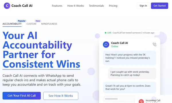 Coach Call AI screenshot