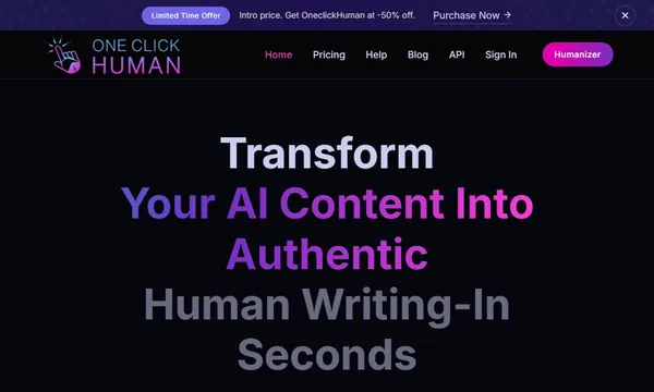 One Click Human screenshot
