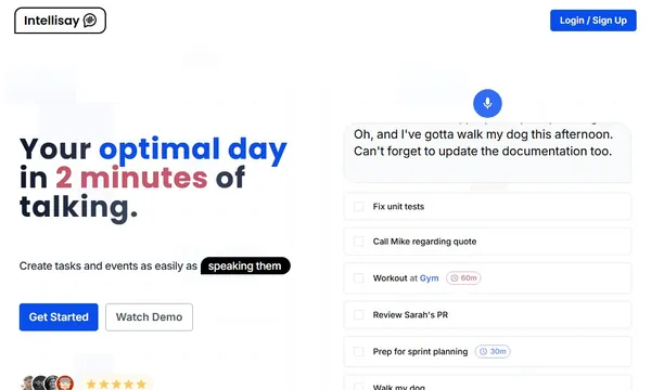 Intellisay screenshot