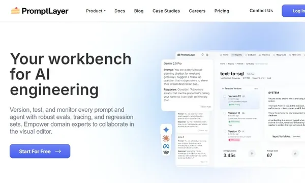 PromptLayer screenshot