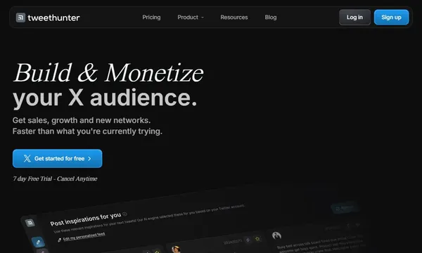 Tweet Hunter screenshot