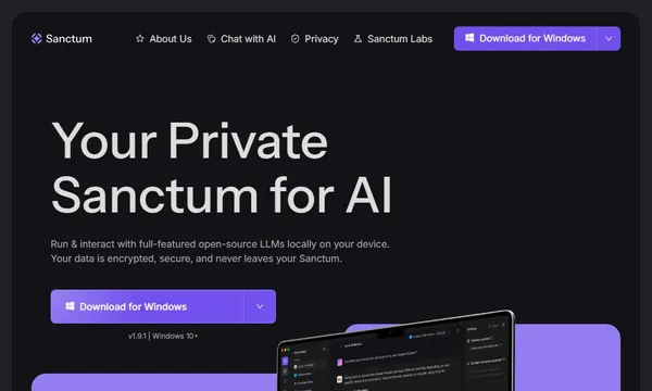 Sanctum AI screenshot
