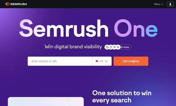 Semrush screenshot