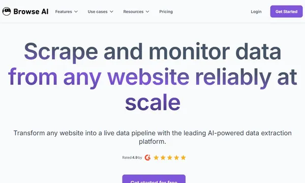 Browse AI screenshot