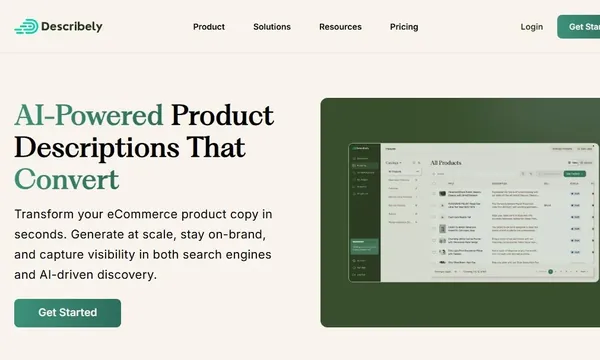 Describely screenshot