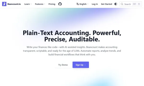 Beancount screenshot