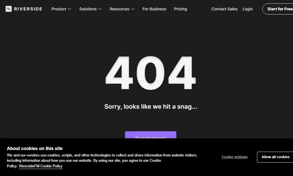 Riverside Audio Transcription screenshot