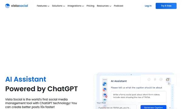 Vista Social screenshot