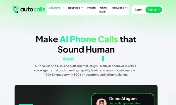 Autocalls screenshot