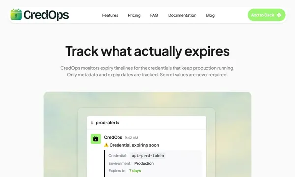 CredOps screenshot