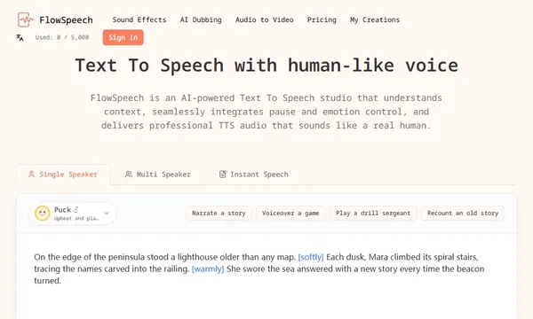FlowSpeech screenshot