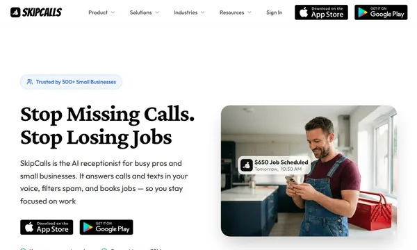 SkipCalls screenshot