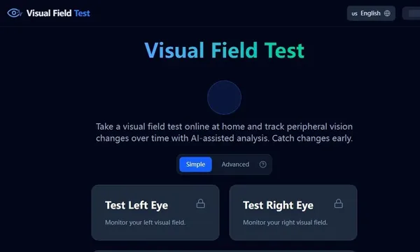 Visual Field Test screenshot