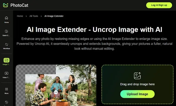 PhotoCat AI Image Extender screenshot